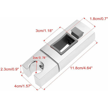 Adjustable Rectangular Shower Head Sliding Bracket Holder For Bathroom
