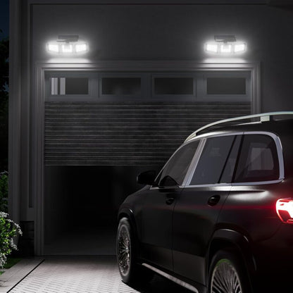 3-Head Solar Spotlight With Motion Detector