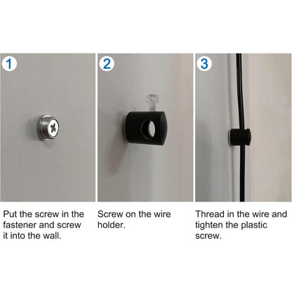 Chandelier Lighting Hook, 6 pcs Hanging Lighting Hooks For Chandelier Ceiling Lights Cable (Black)