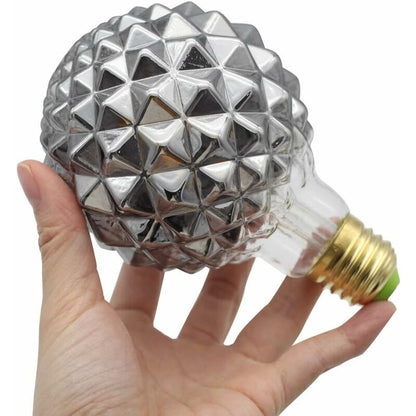 Retro LED Filament Edison Bulbs 4W Smoke Glass 220/240V E27 Crystal Decorative Light Bulbs Art Deco G95 Crystal