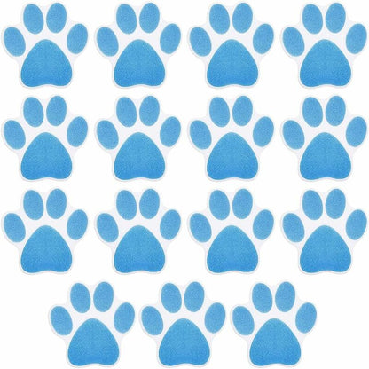 15 pcs Non-Slip Bathtub Stickers Kids Adult Shower Anti-Slip Stickers Dog Paw Waterproof Non-Slip Pads For Bathtub,