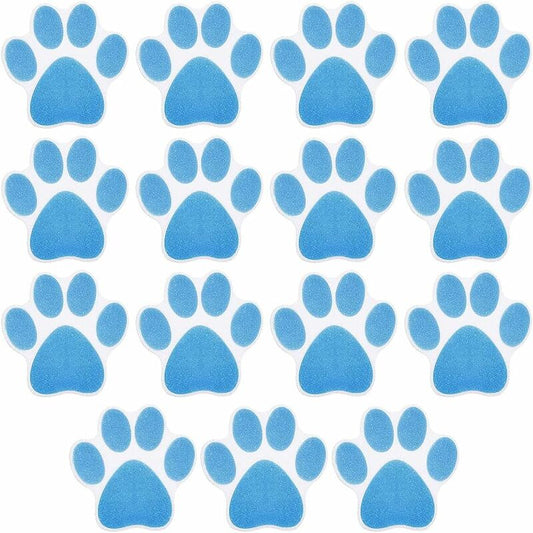 15 pcs Non-Slip Bathtub Stickers Kids Adult Shower Anti-Slip Stickers Dog Paw Waterproof Non-Slip Pads For Bathtub,