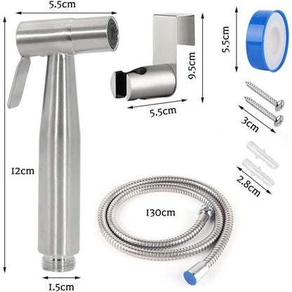 Toilet Sprayer, Stainless Steel Toilet Sprayer Kit, Adjustable Water Pressure Toilet Sprayer, Bidet Sprayer For