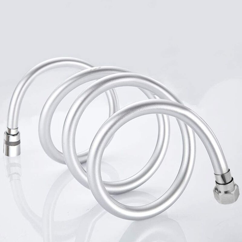 2M Extra Long Smooth Chrome Shower Hose (G1/2)