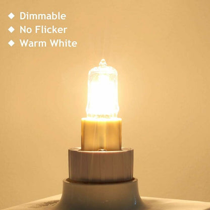 G9 Bulb 42W (44W) Dimmable Warm White 2800K, G9 Halogen Bulbs For Indoor Lighting 230V G9 Capsule Bulbs, Pack Of 10