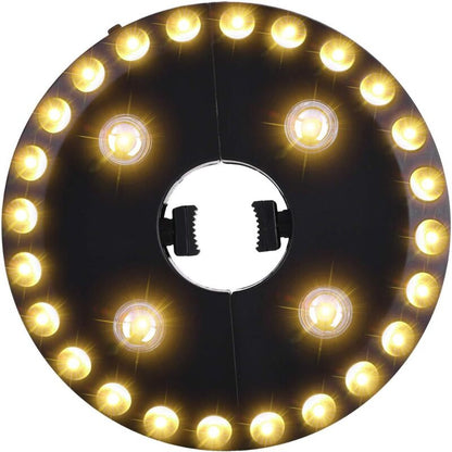 Patio Umbrella Light Warm White, 3 Brightness Modes, 28 LED Lights At 200 Lumens, 4 Aa Batteries Operated, For Patio