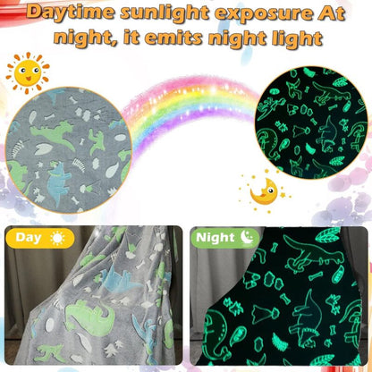 Kids Cozy Blanket, Glow In The DArk Soft Cozy Blanket, Sofa Bed Soft Blanket For Girls And Boys. (130X150 Cm)