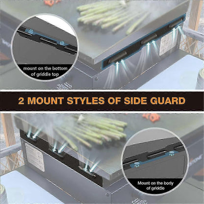 Blackstone Grill 36-inch Magnetic Wind Shields Flame Shield Stainless Steel Grill Accessories Compatible with 36 Inch