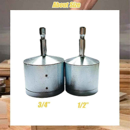 2-Pack Copper Pipe Cleaning Brush, Full-Metal HVAC Pipe Cleaning Brush for Drill Power 1/4in Shaft