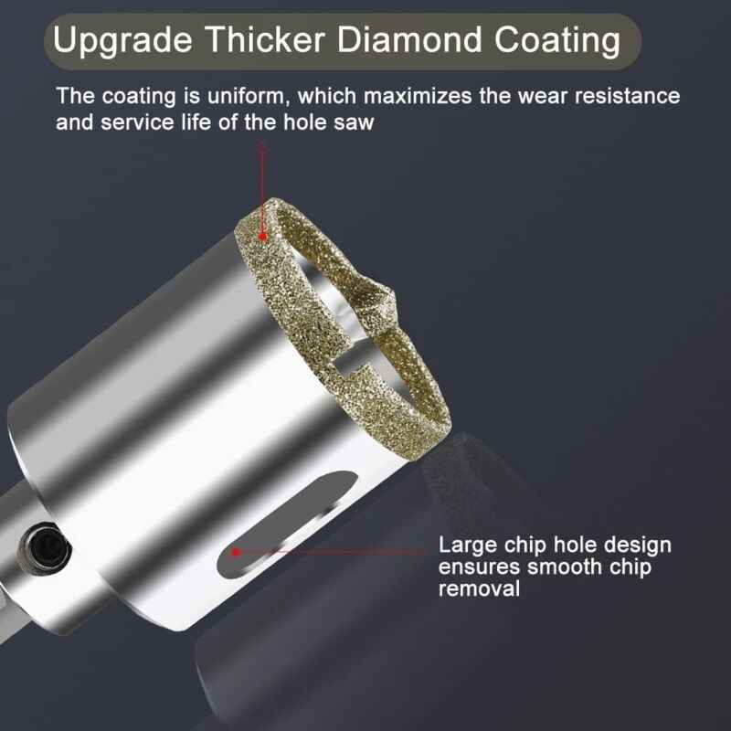 Diamond Hole Saw 100mm with Centering Drill Tile Cutter