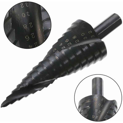 HSS Step Drill Conical Metal Drill Bit 4-32mm for Screwdriver on Steel Wood Plastic