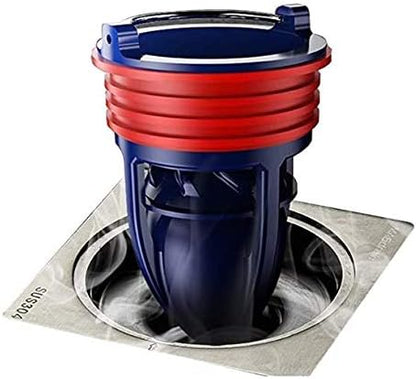 Shower Floor Drain Backflow Preventer One Way Drain Valve Sewer Core Patented Magnetic Drainage Insert Drain Plug(1.5-1.77in Hole) (Suitable for Tube Depth 2.56-4.13in) (Depth 2.56in)