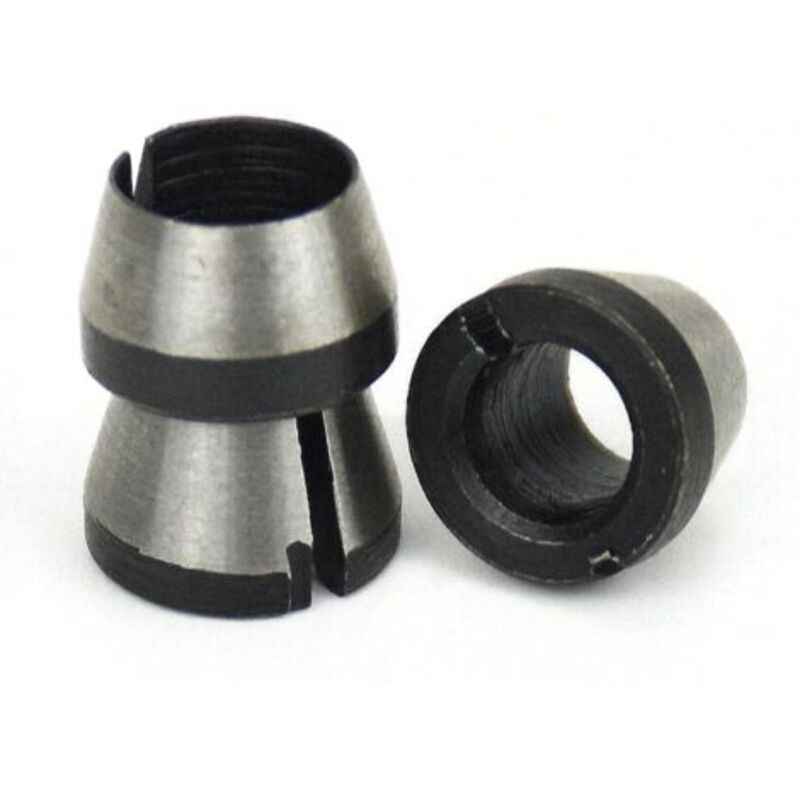 Router Collet Set of 6 - 6mm 6.35mm 8mm Countersunk Milling Chuck Collet Adapter