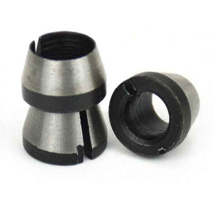 Router Collet Set of 6 - 6mm 6.35mm 8mm Countersunk Milling Chuck Collet Adapter