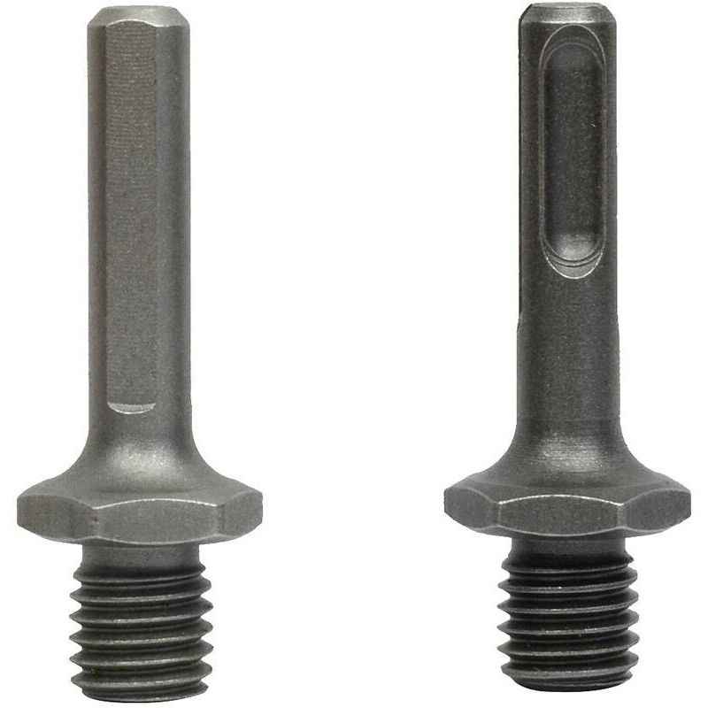 M14 external thread to SDS Plus internal thread and internal triangle adapter for drill grinder, from DEBUNS