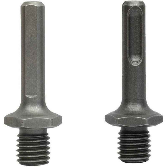 M14 external thread to SDS Plus internal thread and internal triangle adapter for drill grinder, from DEBUNS