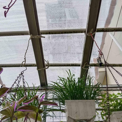 YAEGER White Shade Cloth 55% Garden Shade Net for Greenhouse Plants 10x10ft 10x20ft 13x23ft Outdoor Shade Garden Sun Shade Mesh Screen Cover for Patio Balcony Chicken Coops(10x10ft)