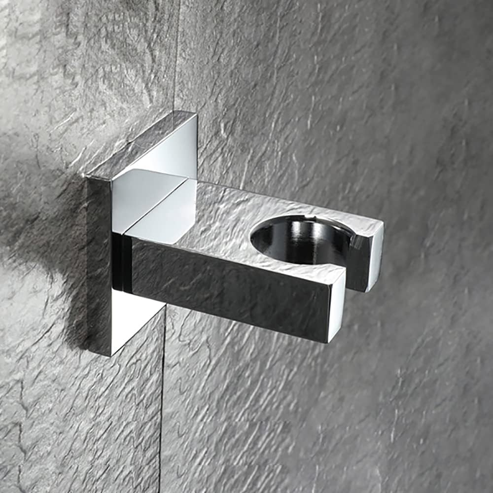 Wall Mounted Bracket for Handheld Shower Head Multicolor Adjustable Holder Design To Meet Any Space Bathroom Showering Spraying Angle Chrome,Brushed gold