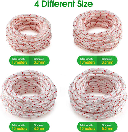 Replacement Starter Pull Cord (3.5mm) — 10 Meters (10M) — Compatible with Husqvarna, STIHL, and Craftsman