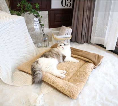 Dog Bed - Cat Bed - Dog Mat - 2-in-1 Warm Cat Bed - Pet Bed - Cat Sofa - Cat - Soft and Fluffy - 70*50cm