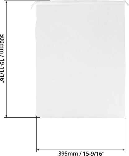 Drawstring Dust Cover - 6-Piece Breathable Non-Woven Large Size Storage Bag - For Handbags, Tote Bags & Shoes - 50x40cm