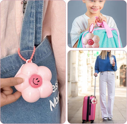 Mini Pill Box - Portable Jewelry Box - Flower-Shaped Storage Box - For storing small accessories - Suitable for boys and girls (White)