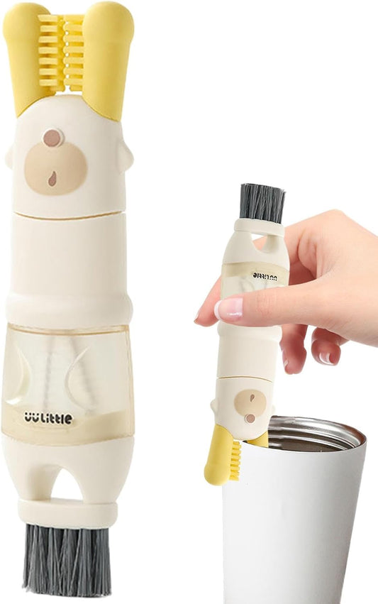 Bottle brush - bottle brush - cleaning brush - 5-in-1 brush head and bottle brush - multifunctional tool for cleaning water bottles
