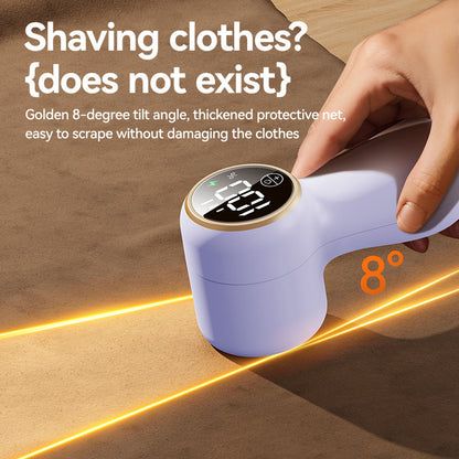 Lint Remover Electric – Portable Clothes Depiller & Fabric Shaver – Removes Lint, Hair, and Pilling from Sweaters & Jackets – Rechargeable and Fabric Safe-Purple