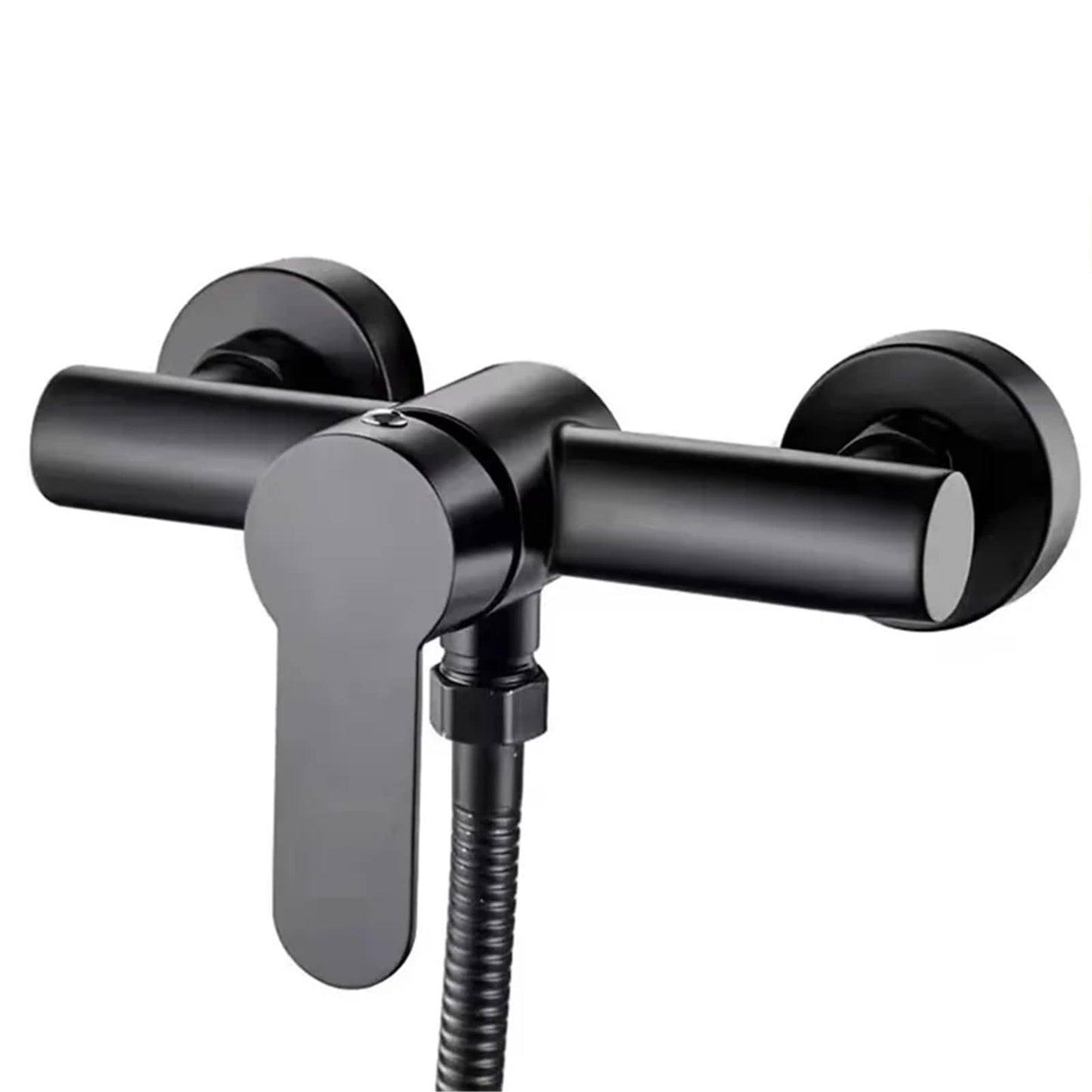 Shower tap - Shower mixer - Matte black - Bathroom tap - Surface-mounted - Single lever mixer - Shower tap - Sanitary - Bathroom accessories - Shower mixer - Modern design - Black - 1 piece