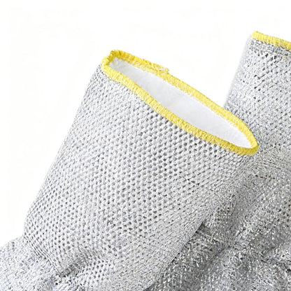 Oven Mitts - BBQ Gloves - Heat Resistant Oven Gloves - Barbecue Accessories - Pot Holders - Kitchen Gloves - Grill Gloves - Cooking Gloves - Baking Utensils - Kitchen Utensils - Non-Slip - Heat Resistant Gloves - Gray - 2 Pieces