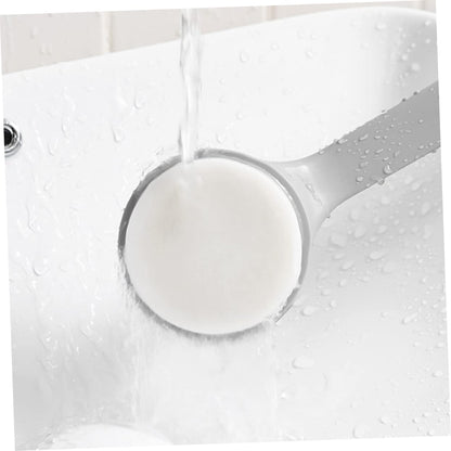 Back Brush with Long Handle - Bath Brush - Shower Brush - Back Scrubber - Bath Sponge on Handle - Back Scrubber - Bathroom Accessories - Shower Sponge - Sponge with Handle - Back Sponge - Bathroom Supplies - Scrubbing - Hangable - Gray - 2 Pieces