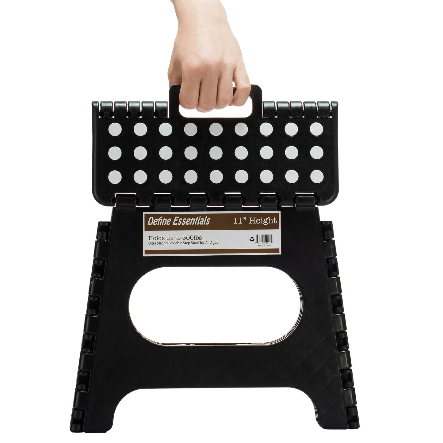Black Medium Thick Anti slip Folding Stool Outdoor Camping Portable Folding Stool Home Multi functional Home Leisure Gaomaza