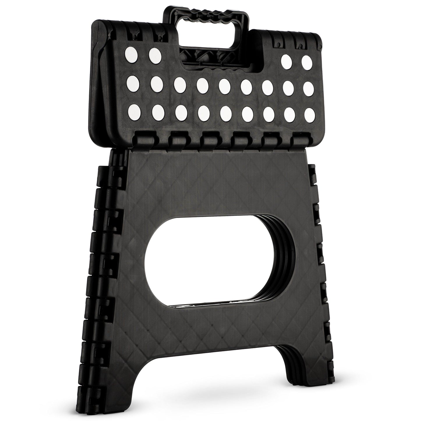 Black Medium Thick Anti slip Folding Stool Outdoor Camping Portable Folding Stool Home Multi functional Home Leisure Gaomaza