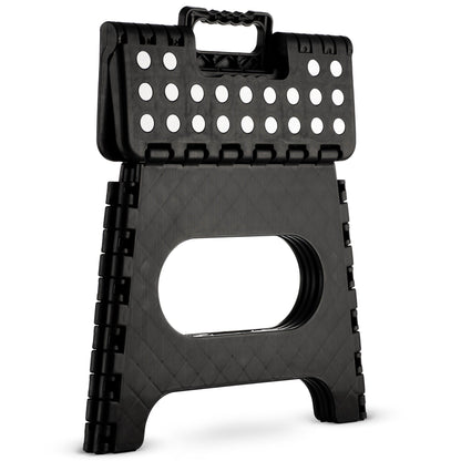 Black Medium Thick Anti slip Folding Stool Outdoor Camping Portable Folding Stool Home Multi functional Home Leisure Gaomaza