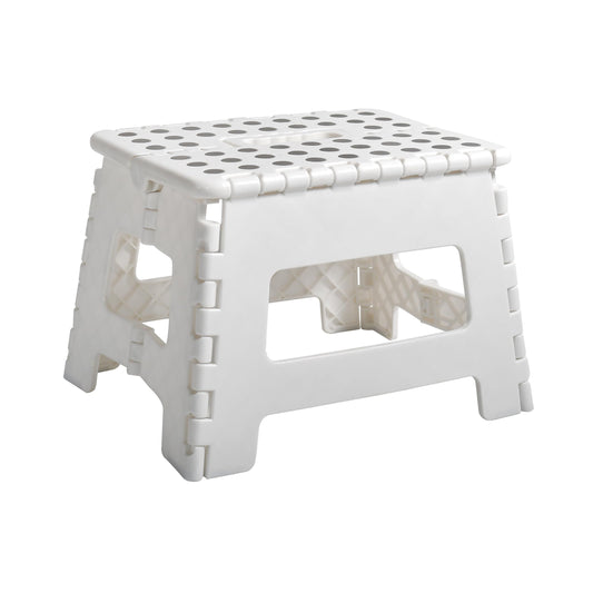White small thick anti slip folding stool for outdoor camping, portable folding stool for home use, multifunctional home leisure, Gaomaza