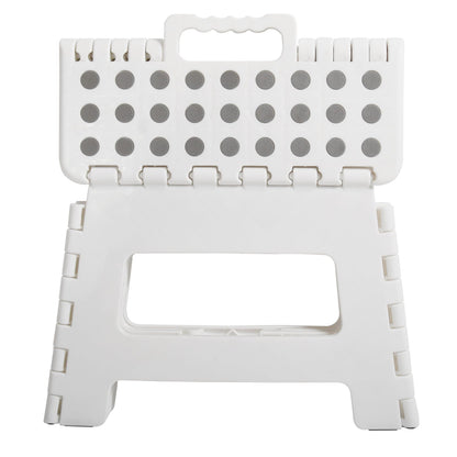 White Medium Thick Anti slip Folding Stool Outdoor Camping Portable Folding Stool Home Multi functional Home Leisure Gaomaza