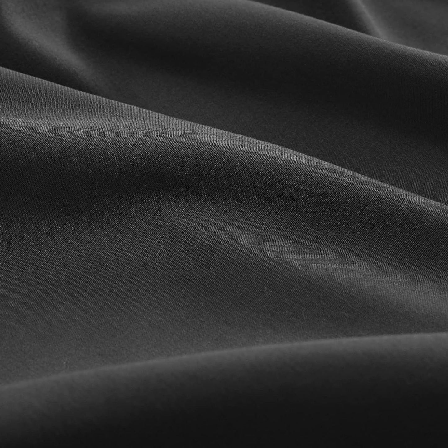 2000TC Hotel Quality Fitted Sheets - 2 Piece Fitted Sheets  -Breathable Bedding - Wrinkle, Fade, Stain Resistant- 16inch/40cm Deep Pocket Fitted Bed Sheets-Wrinkle and Fade Resistant,(Black,Single)