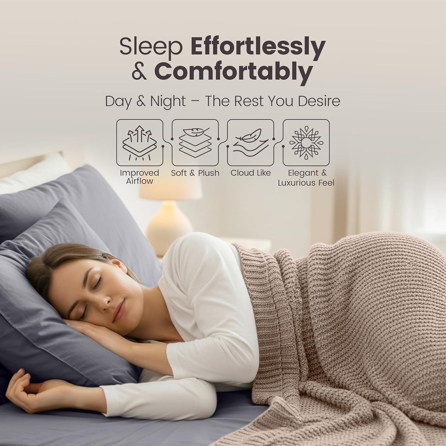 Hotel Quality Fitted Sheet - 1 Piece Fitted Sheet  -Breathable Bedding - Wrinkle, Fade, Stain Resistant- 16inch/40cm Deep Pocket Fitted Bed Sheet-Wrinkle and Fade Resistant,(Grey,Single)