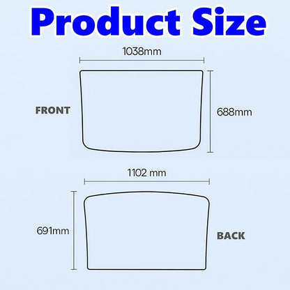 2025/2026 Tesla Model Y Juniper Sunshade Roof, Foldable Heat Blocking,UV Protection & Reflective Sunroof Shade with Nano Ice-Crystal Coatings for Tesla Model Y Accessories
