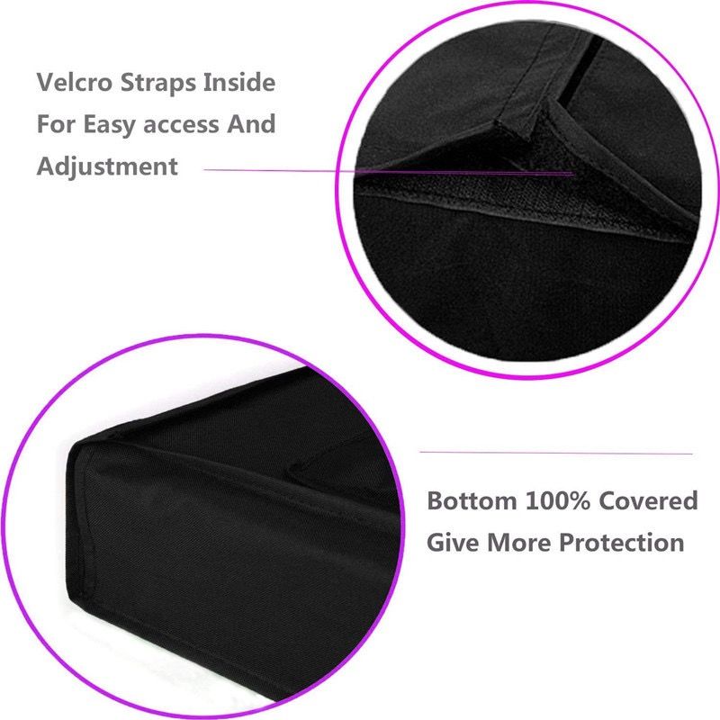 Weatherproof Outdoor Wall-Mounted TV Cover, 210D Oxford Fabric, Dustproof, Waterproof, and UV-Resistant for Patio, Terrace, and BBQ Area Use (65"-70"(163×102×13cm), Black)