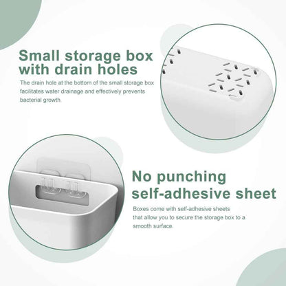 CARLA HOME 4-Pack Self-Adhesive Wall Storage Box for Cabinet Doors, Kitchen, Bathroom & Office