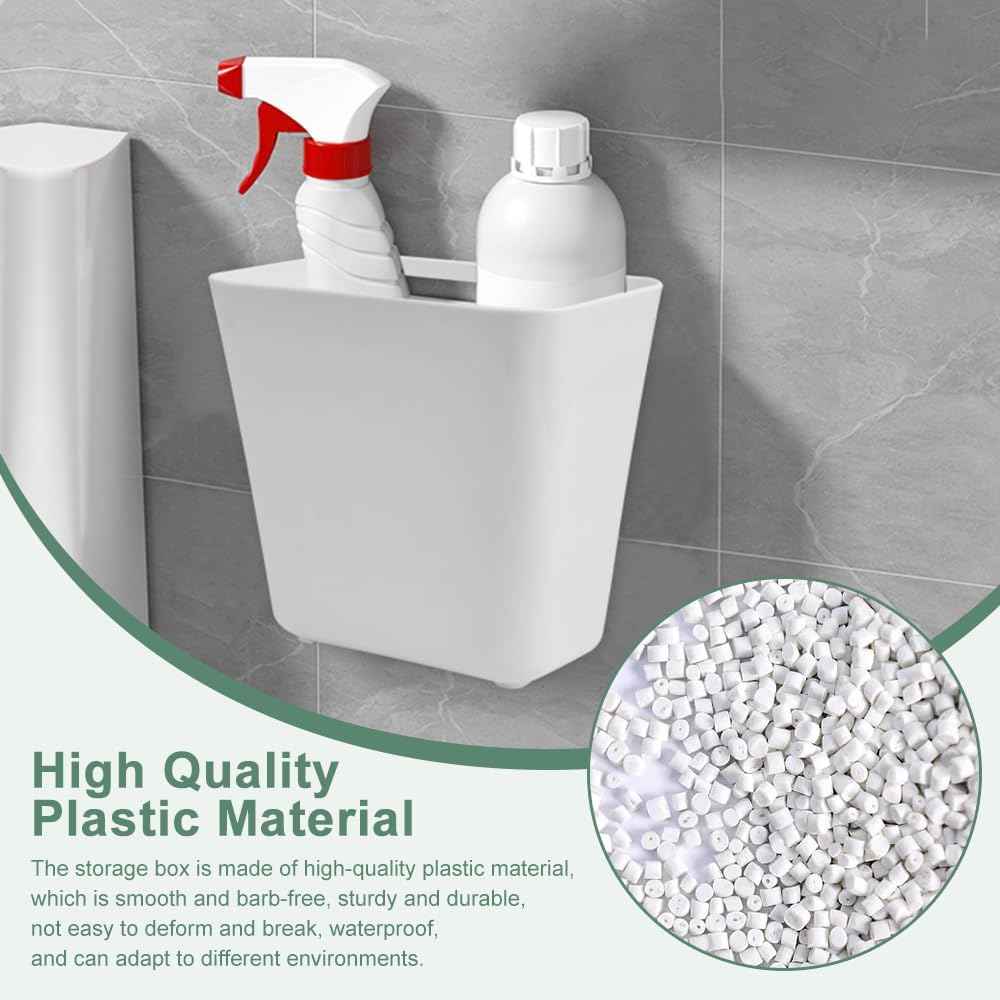 CARLA HOME 4-Pack Self-Adhesive Wall Storage Box for Cabinet Doors, Kitchen, Bathroom & Office
