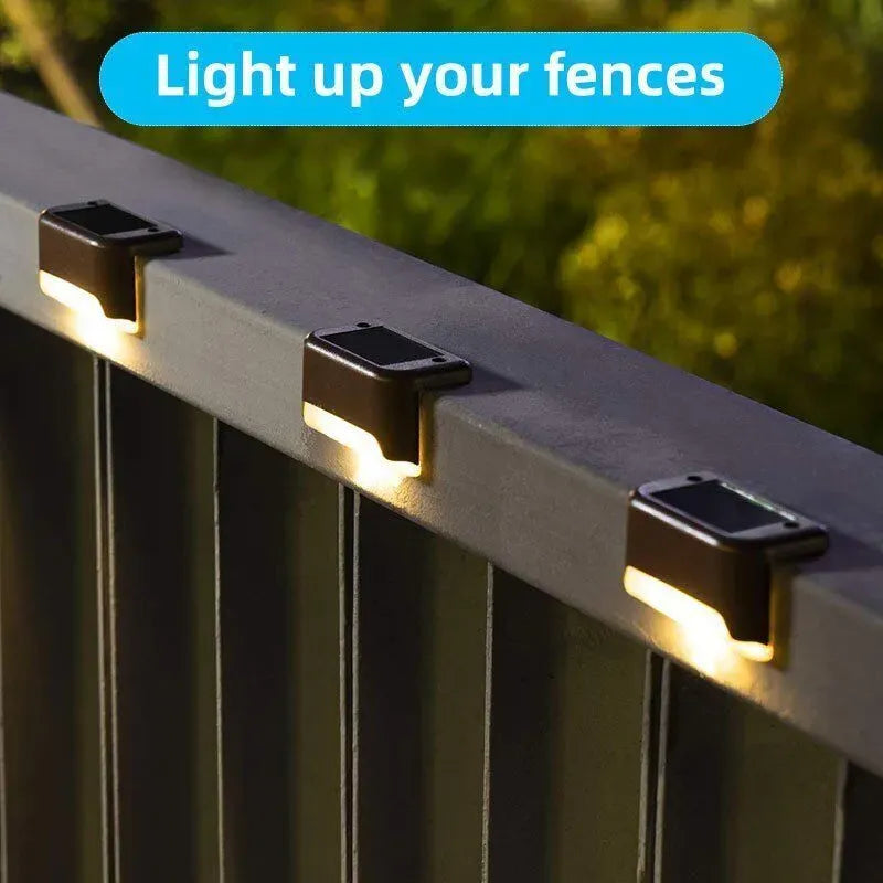 Multicoloured warm Solar LED Deck Lights - Black, 12-Pack, Waterproof Outdoor Lighting for Garden, Patio, Pathway, and Stairs