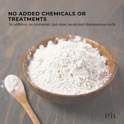 Orku 5Kg Fossil Shell Flour - Livestock Garden Pet Diatomaceous Earth