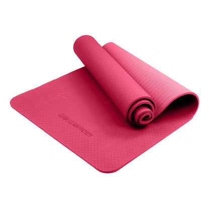 Powertrain Dual Layer 6mm Yoga Mat | Pink | Non-slip Surface And Carry Strap For Ultimate Comfort And Portability