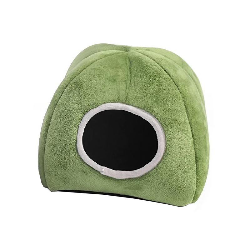 Soft Small Animal Guinea Pig Cozy Warm Pet Tent Hamster House Hideout Cave Bed - Grey-Pyramid