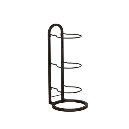 3/4Tier Basketball Stand Ball Organizer Storage Rack Basketball Equipment Holder - Black-3 Layers