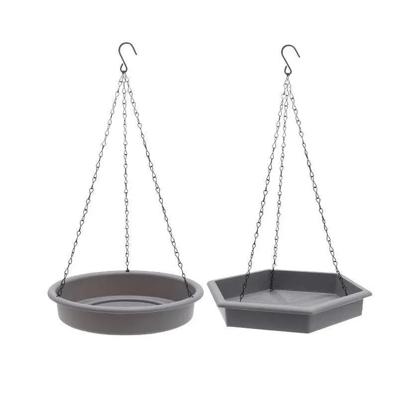 Outdoor Garden Hanging Bird Feeder Garden Automatic Hummingbird Water Feeder - Grey