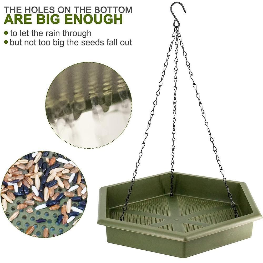 Outdoor Garden Hanging Bird Feeder Garden Automatic Hummingbird Water Feeder - Grey
