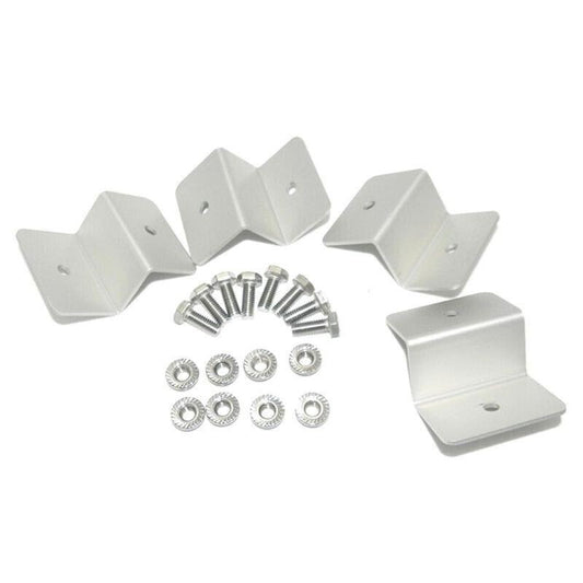 4 Pcs Solar Panel Z-Bracket  Mounting Flat Roof Yacht Rv Mount Aluminum Kit Au